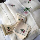 Old tablecloth and 6 organza towels
