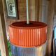 Vintage orange and transparent plastic pendant light