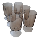 6 Luminarc glasses suede collection n°2