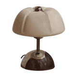 Italian lamp 1960 70 aluminum and opaline 40x30