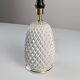 Pineapple Porcelain Table Lamp with Iridescent Glaze and Gold by Capodimont