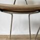 Ensemble de quatre chaises en fer et skai 1970