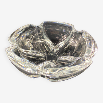Daum style crystal ashtray