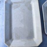 2 plats anciens, en faïence, un Gien