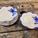 Lot of 11 plates Digoin Sarreguemines model Corsica blue