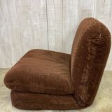 Vintage velvet fireside chair