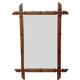 Bamboo-shaped wooden mirror 54X41