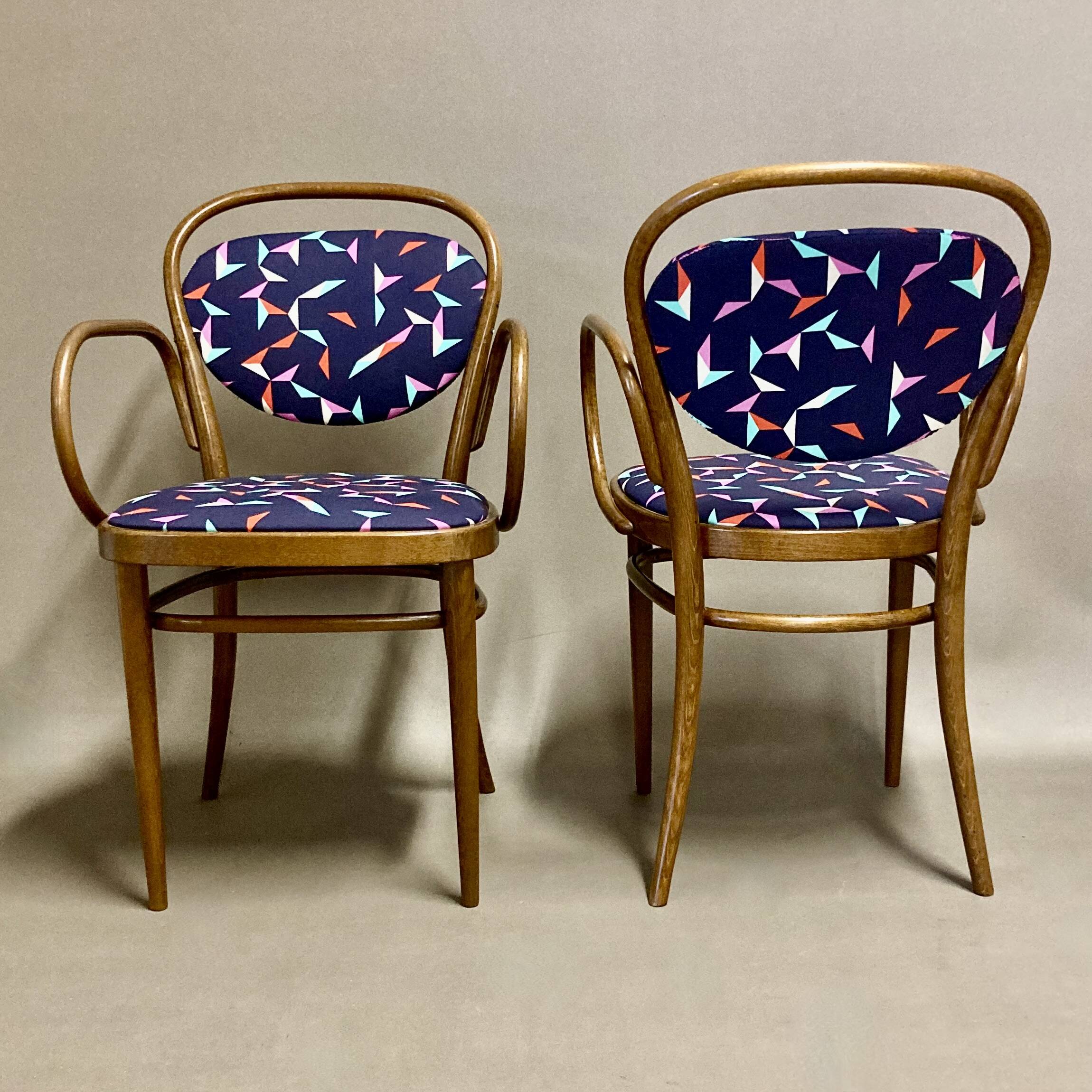 Pair of 1950 armchairs "Design Thonet".