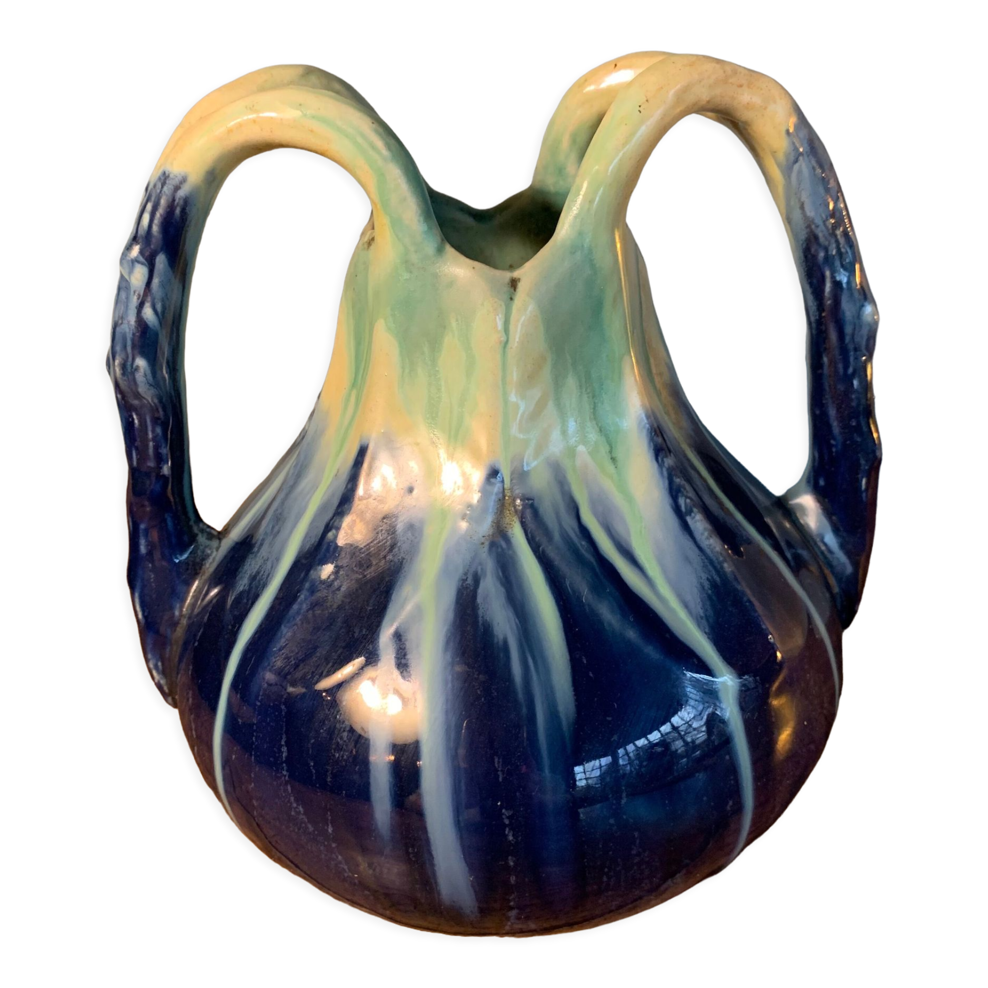 Art Nouveau vase Faience Thulin