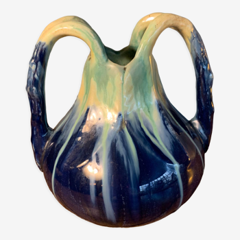 Art Nouveau vase Faience Thulin