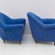 Pair of Ico Parisi MidCentury Modern Italian Armchairs for Ariberto Colombo
