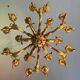 Carved and Gilded Wood Chandelier, 18 Arms of Light, Italy Circa 1880