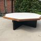 Table basse hexagonale en wengé 1960