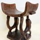 Trône royal "Fon" en bois sculpté – Bénin, XXᵉ siècle
