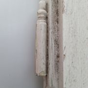 Pair of old beautiful white patina separation doors