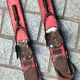 Paire de skis vintage en bois L=170cm