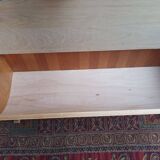 Vintage oak bench storage bench