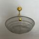 Art Deco washbasin in pressed glass Parakeet décor