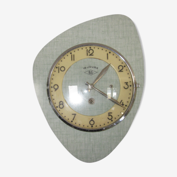 horloge murale vintage en formica