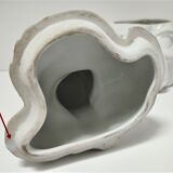 Anthropomorphic porcelain pot signed Baylac late nineteenth early twentieth