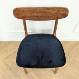 Chaise vintage bleue