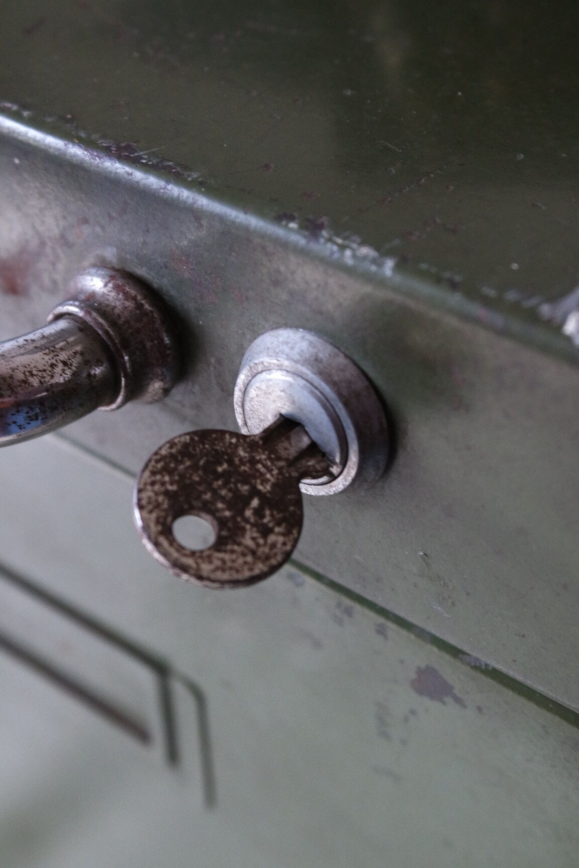 Vintage industrial roulette box