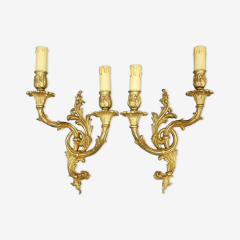 Paire d'appliques style Rocaille / Rococo
