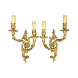 Pair of Rocaille/Rococo style sconces