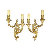 Paire d'appliques style Rocaille / Rococo