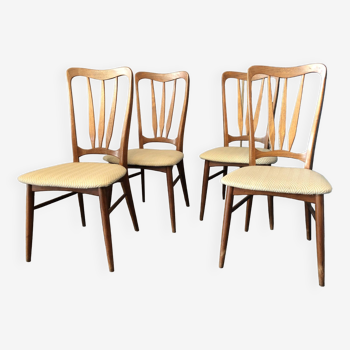4 chaises design scandinave Niels Koefoed