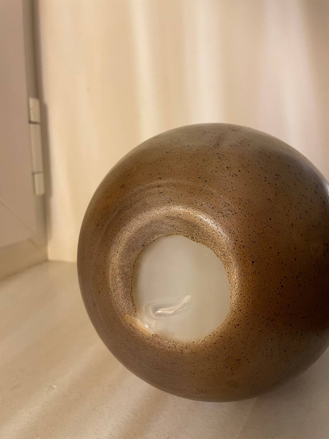 Bi-concept design glass paste vase