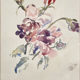 Still life, flower throw, signed and dated 92