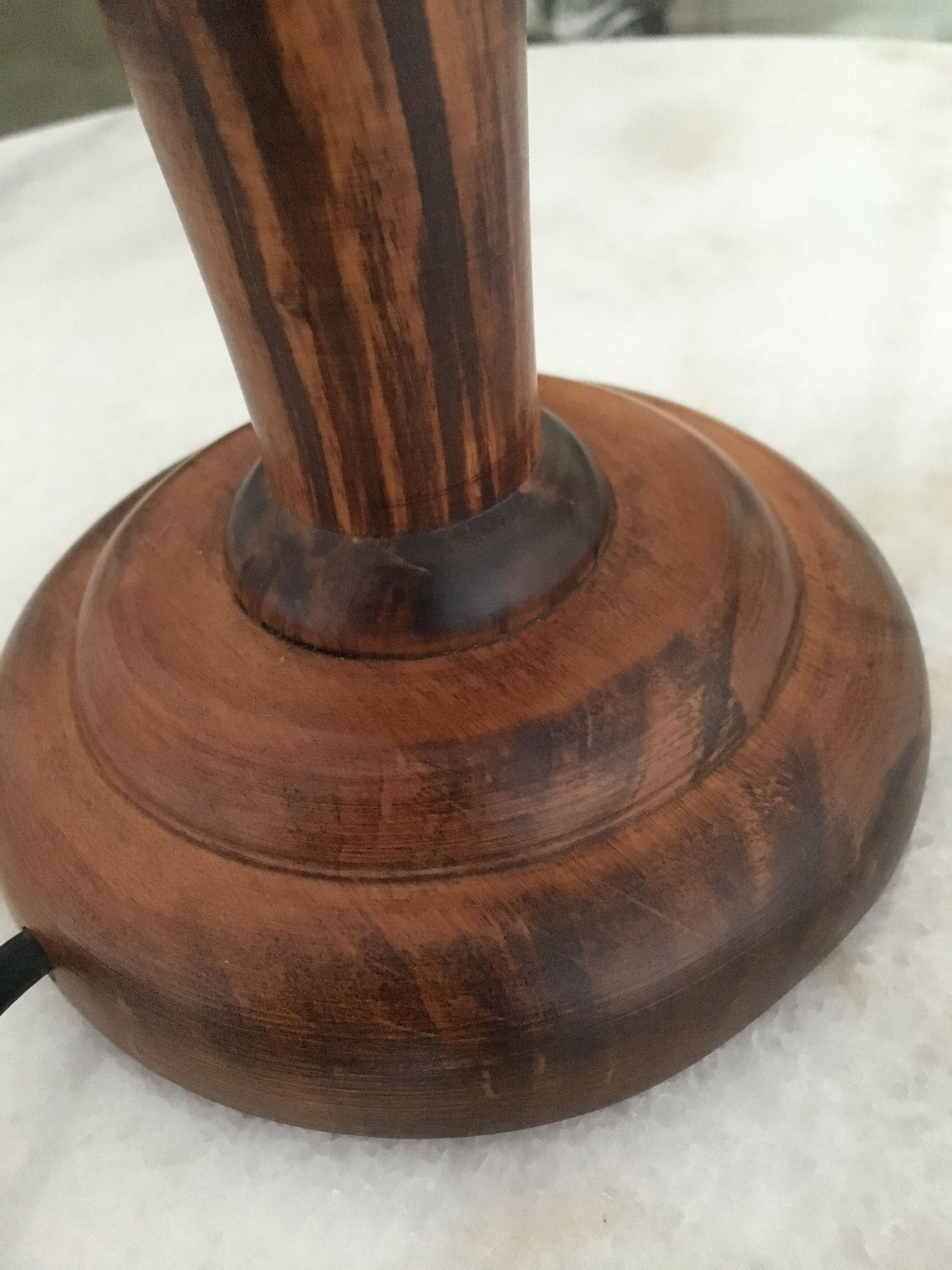 Frosted glass mushroom lamp