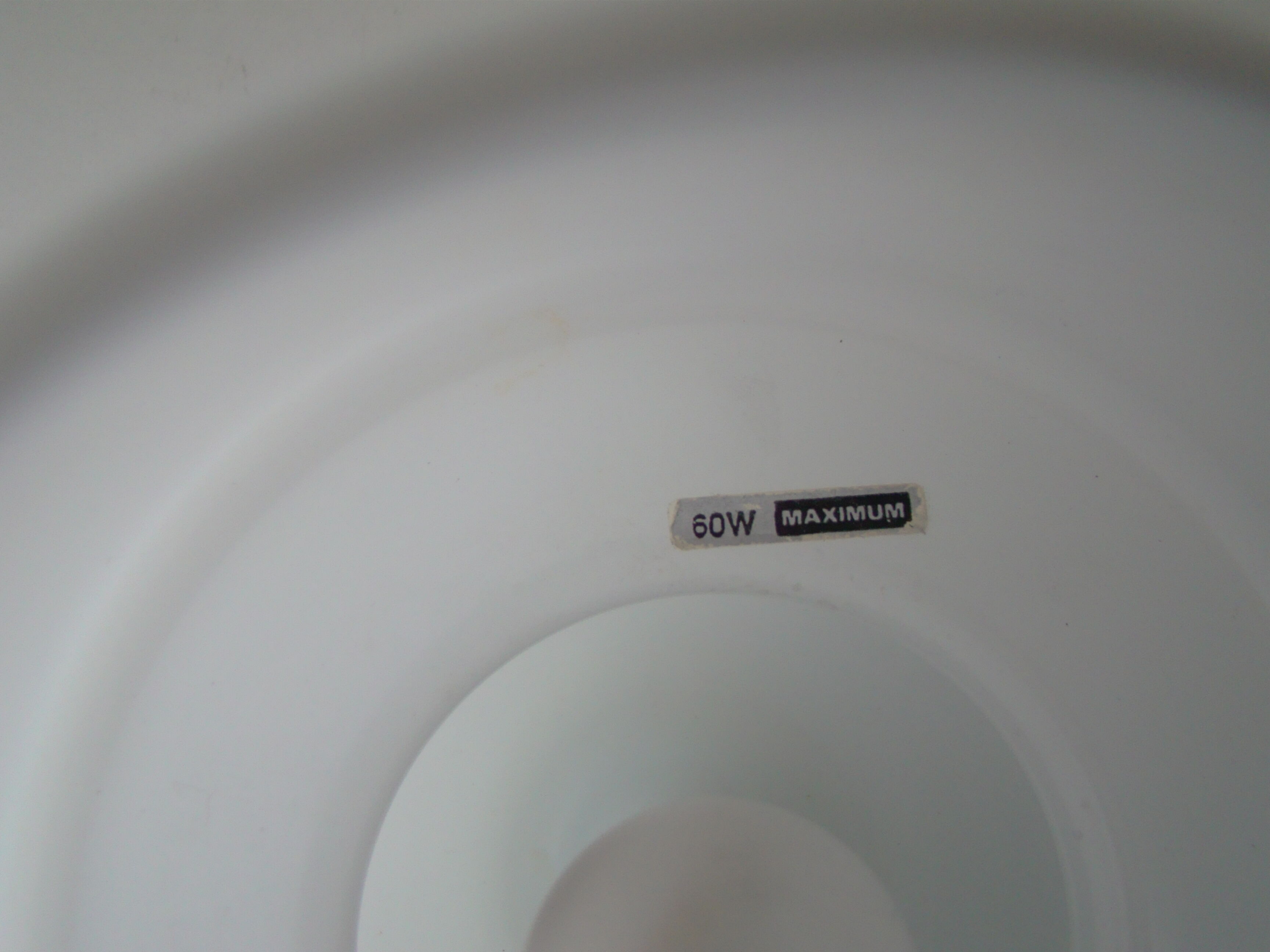 Pair of vintage white SCE lamps