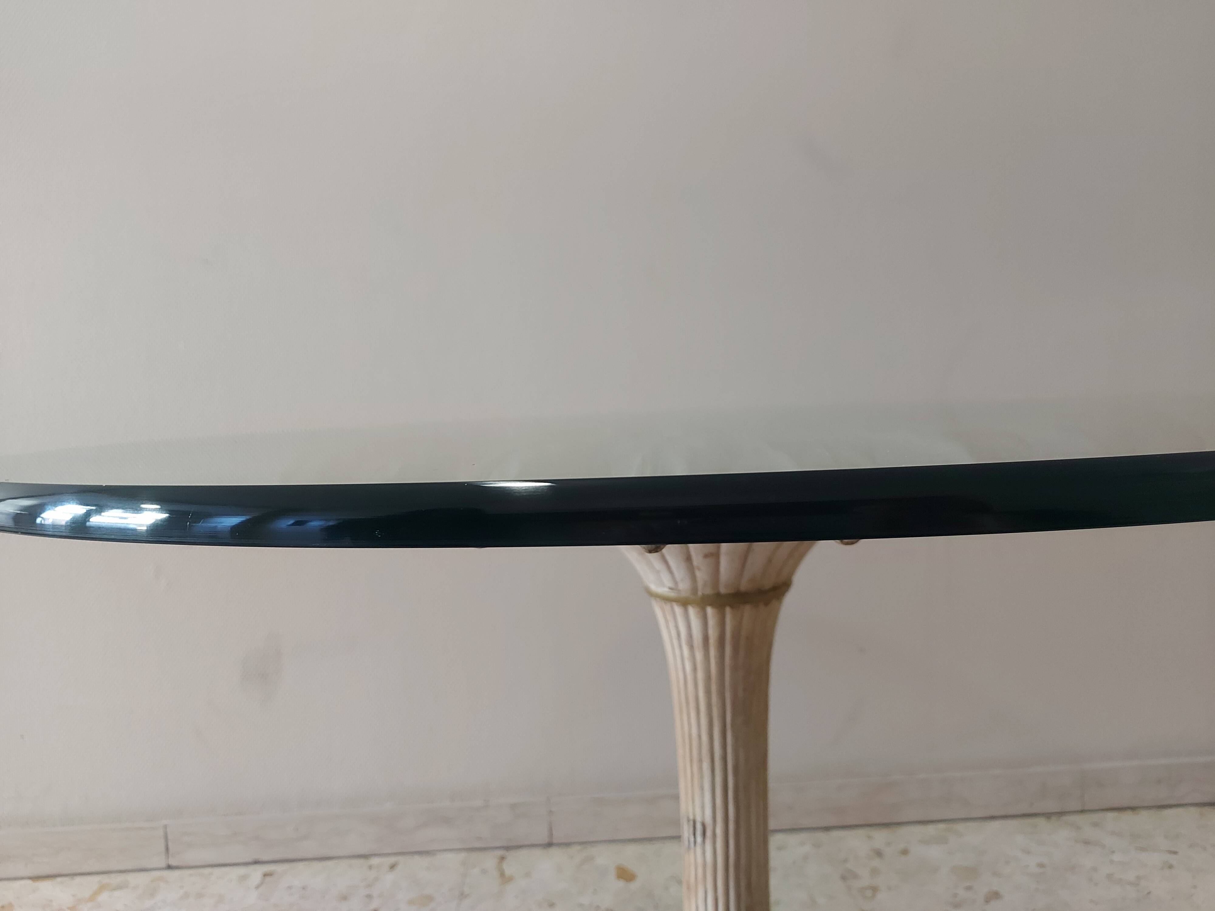 Italian daisy table 60s, 70'S design table Chelini Florence
