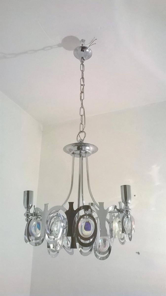 Chandelier by Gaetano Sciolari 1960 s