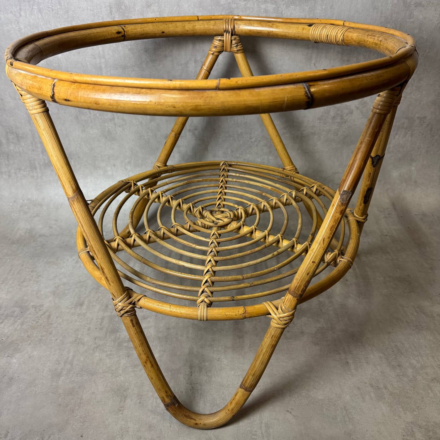 Rattan Coffee Table from the 60s