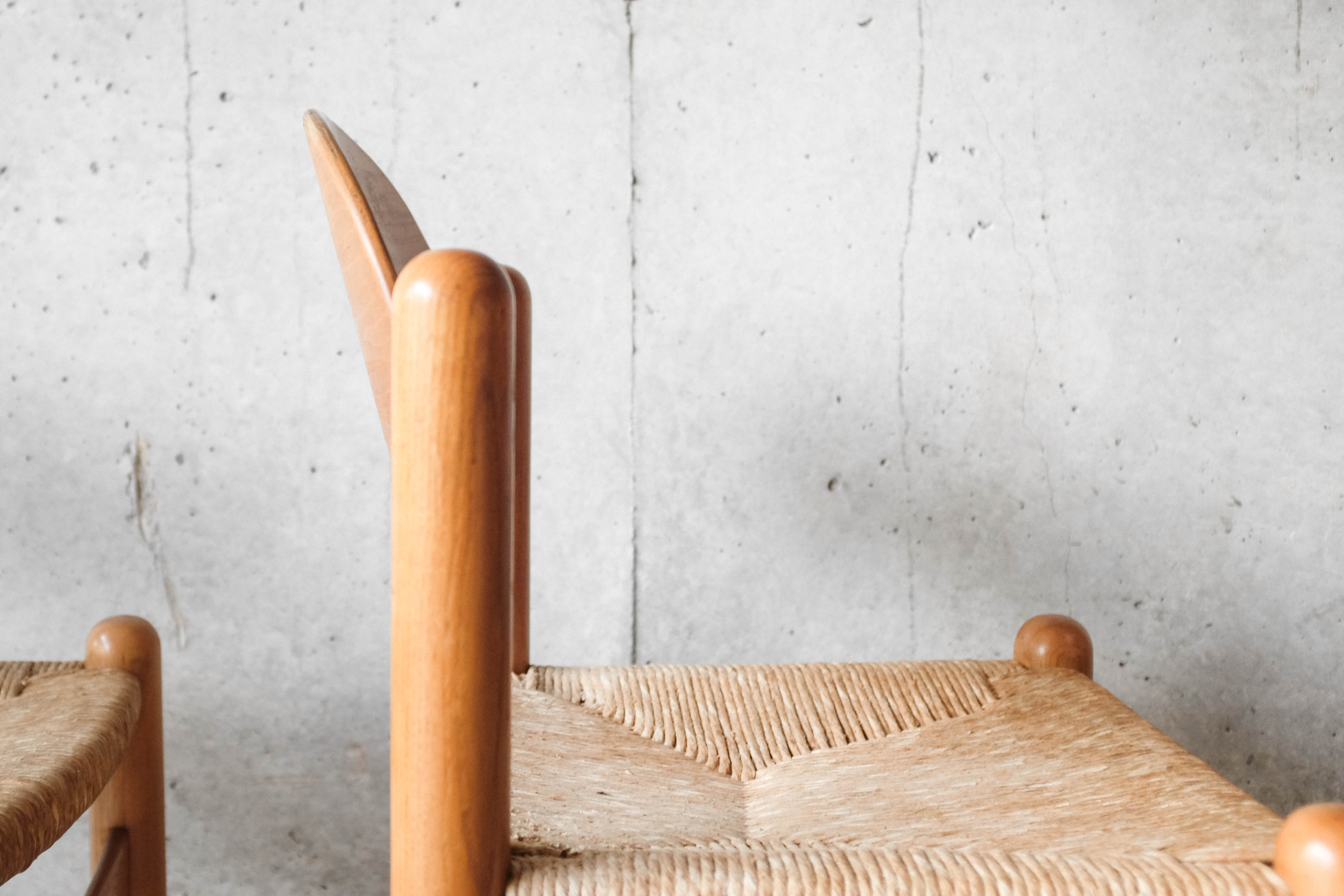 Set of 4 mulched chairs by Hank Loewenstein, Italy 1970
