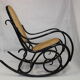 Year 1930 thonet rocking chair model n ° 10