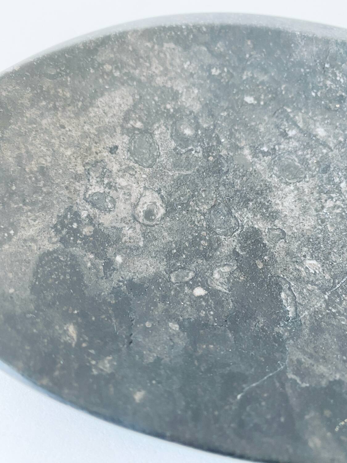 Black Fossil Marble Bowl