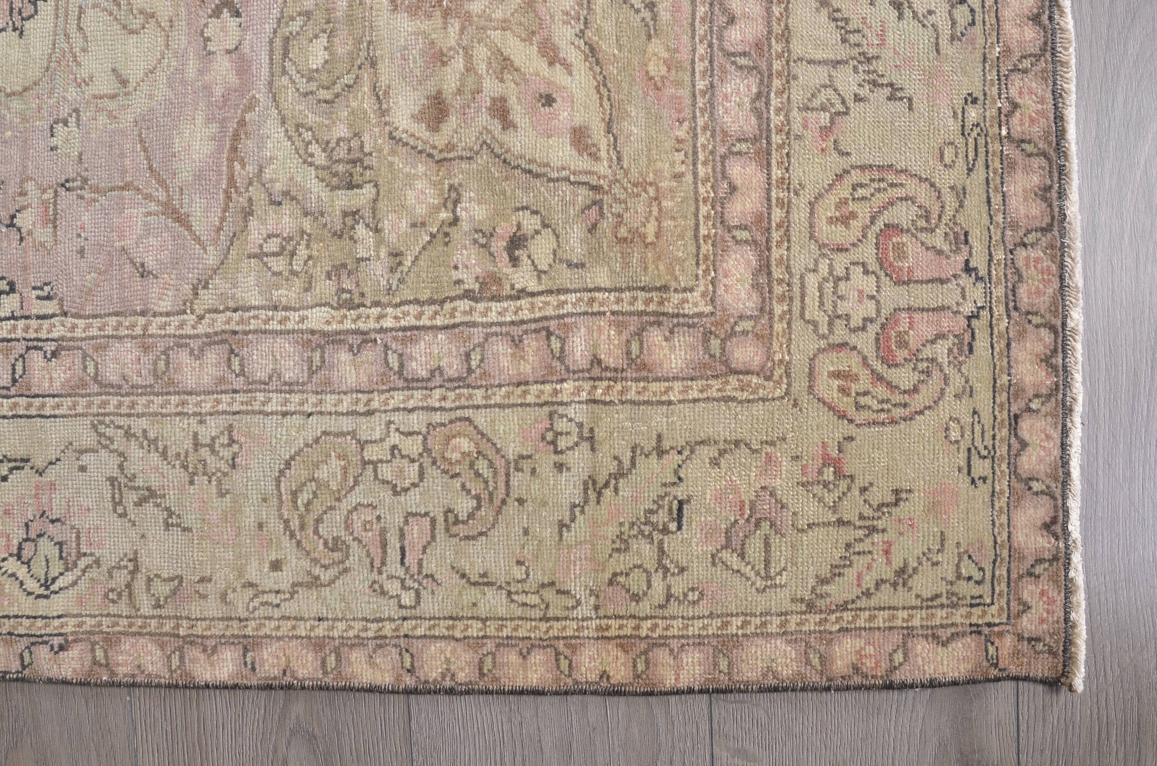 Flower Design Vintage Floor Handknotted Rug sku698