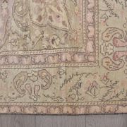 Tapis vintage à motifs floraux, fait à la main, sku698