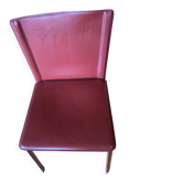 Italian leather chair designed in the style of Mario Bellini for Cassina.