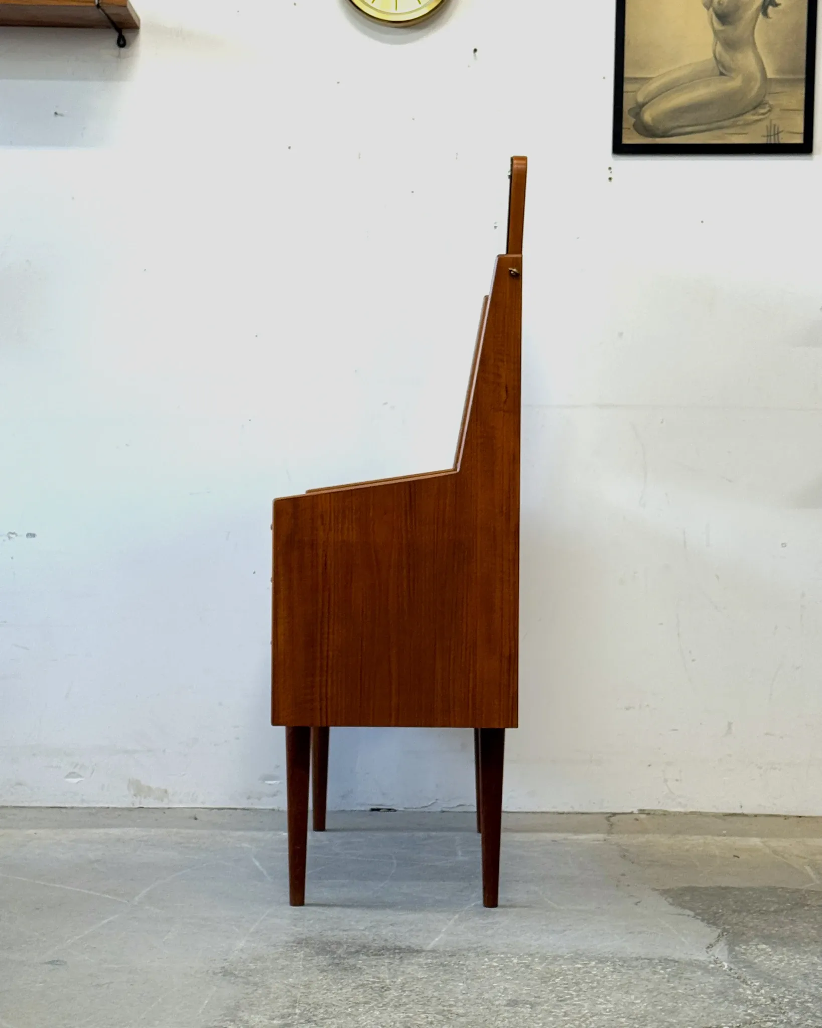 Teak dressling table, Denmark, 1960s–70s, vintage, mid-century modern