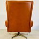 Vintage Danish retro mid-century Svend Skipper cognac leather chair 60s