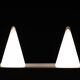 pair Teepee Glass Table Lamps 1970s France