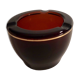 Cendrier verre ambre