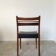 6 chaises scandinaves bois et skaï noir