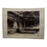 Albumen photo Venice Doge's Palace throne room 19th century