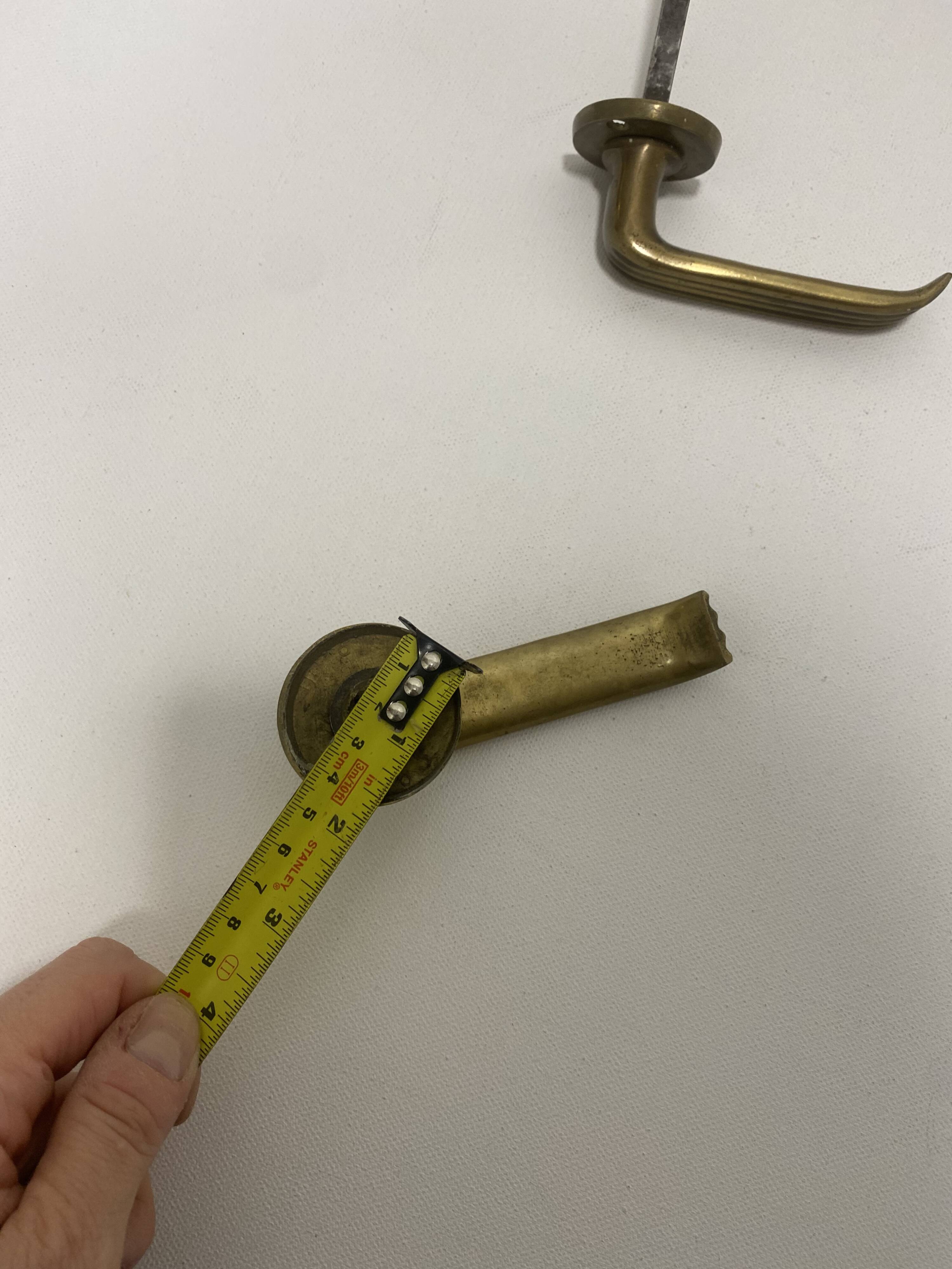 Gio Ponti Brass Door Handle Art Deco 1930s Italian Midcentury Architecture